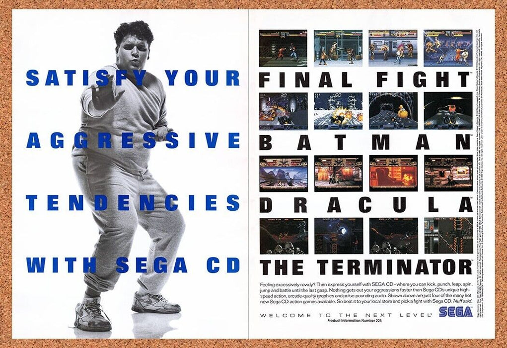1993 Sega CD Console Original Ad v6 - for just $21.49! 