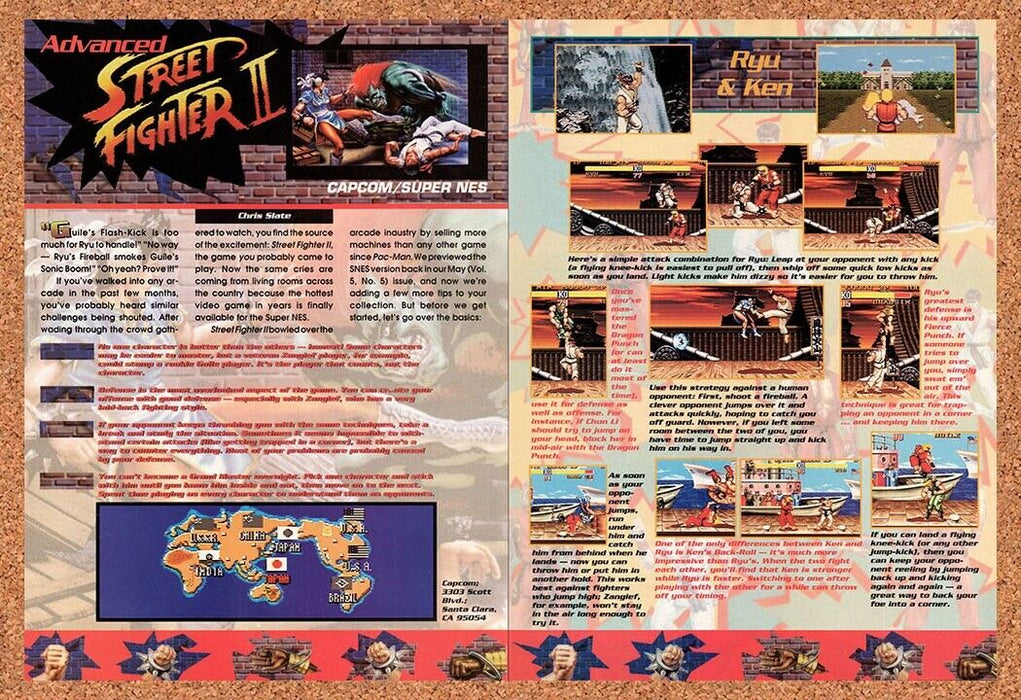 1992 Street Fighter II SNES Original Ad v4 - for just $21.49! 