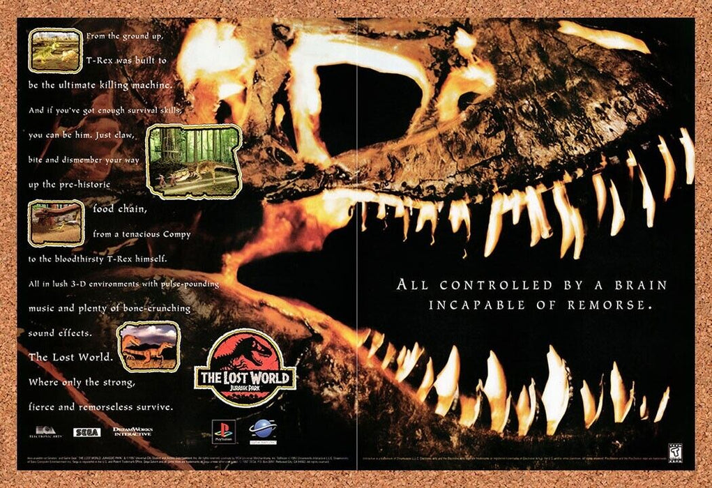 1997 The Lost World Jurassic Park PS1 Original Ad v2 - for just $19.12! 