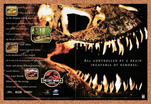 1997 The Lost World Jurassic Park PS1 Original Ad v2 - for just $19.12! 