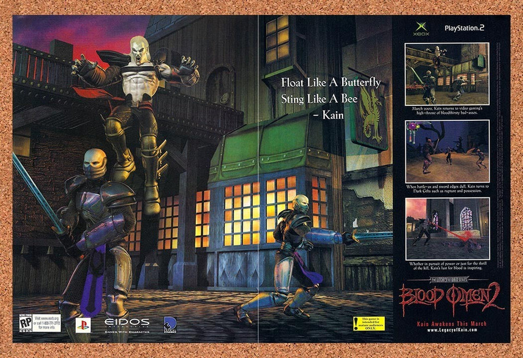 2002 Legacy Of Kain Blood Omen 2 PS2 Original Ad v1 - for just $23.99! 