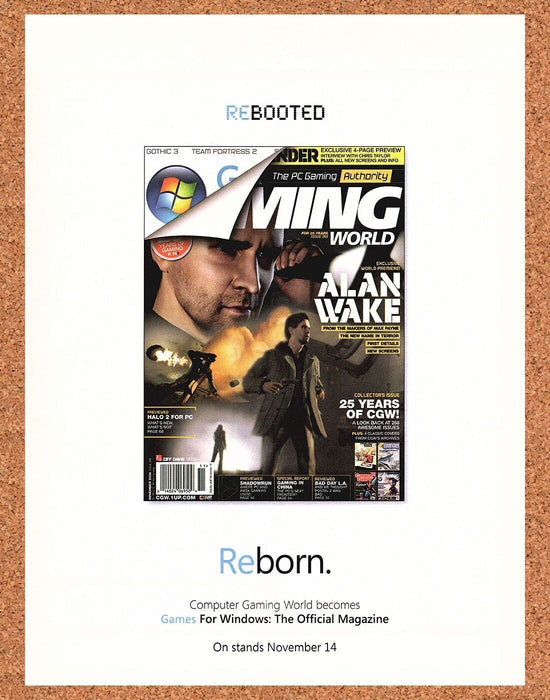2006 Original Alan Wake Games For Windows Ad - for just $17.99! 