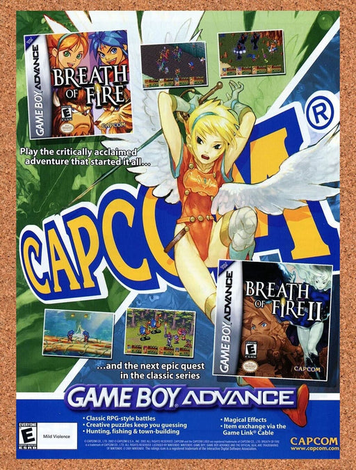 2003 Breath of Fire II GBA Original Ad - for just $17.99! 