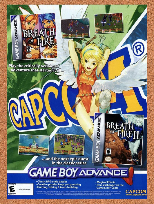 2003 Breath of Fire II GBA Original Ad - for just $17.99! 