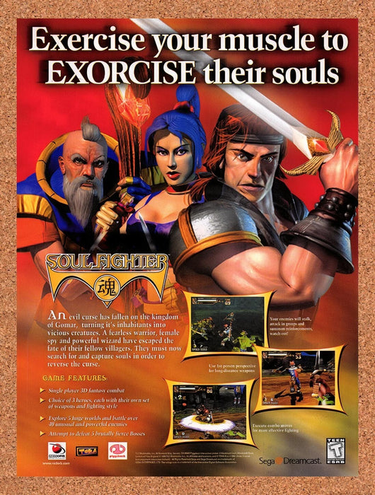 1999 Soul Fighters Dreamcast Original Ad v1 - for just $17.99! 