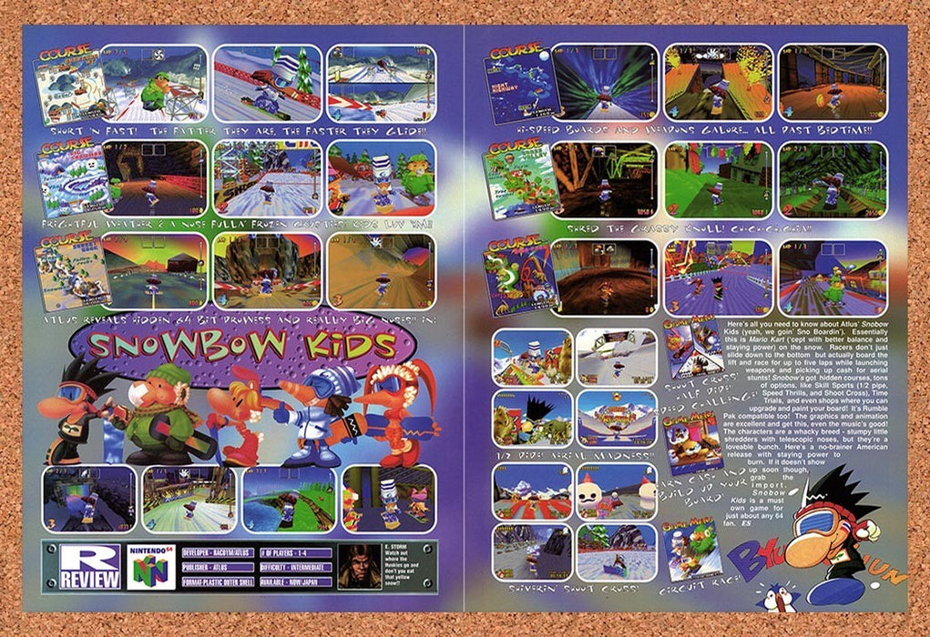 1998 Snowboard Kids N64 Original Advertisement vr1 - for just $23.99! 