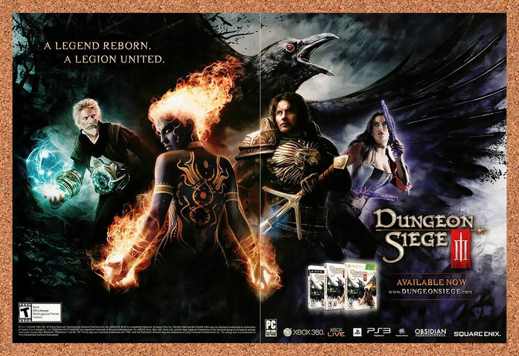 2011 Dungeon Siege III Xbox 360 Original Ad v2 - for just $21.49! 