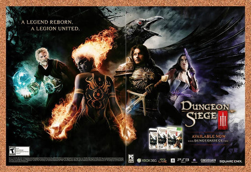 2011 Dungeon Siege III Xbox 360 Original Ad v2 - for just $21.49! 