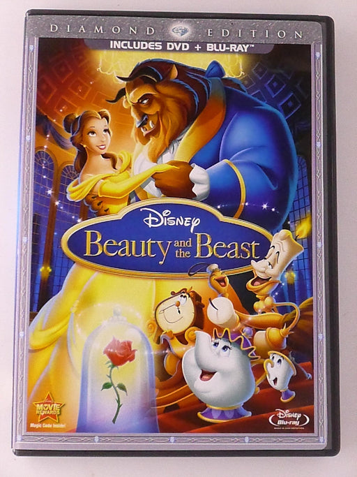 Beauty and the Beast (Blu-ray, DVD, Disney Diamond Edition, 1991) - K10 - for just $5.99! 