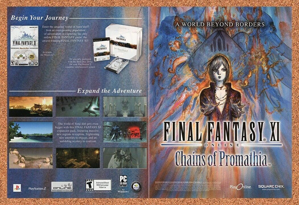 2006 Final Fantasy XI PC Chains Promathia Original Ad - for just $22.49! 
