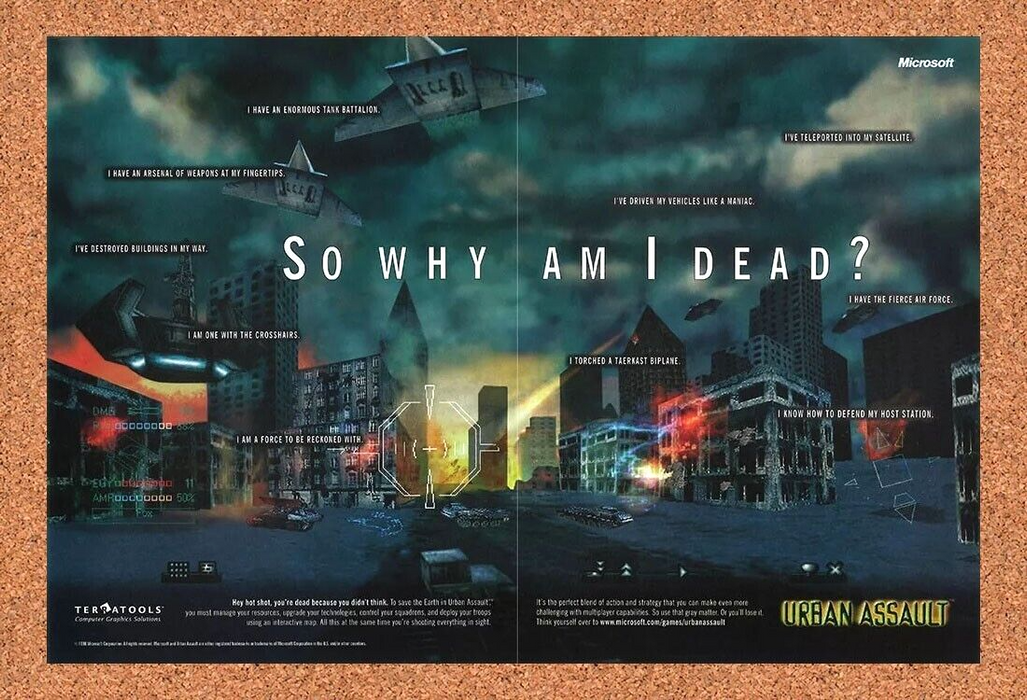 2000 Urban Assault PC Original Ad - for just $21.49! 