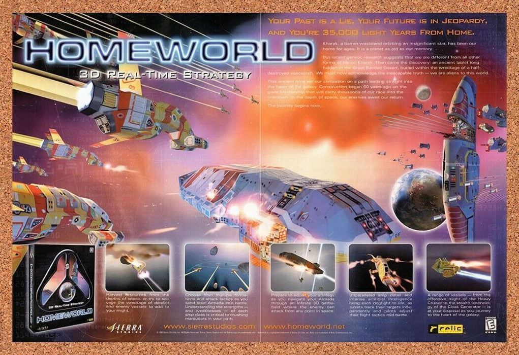 1999 Homeworld PC Original Ad v1 - for just $18.27! 