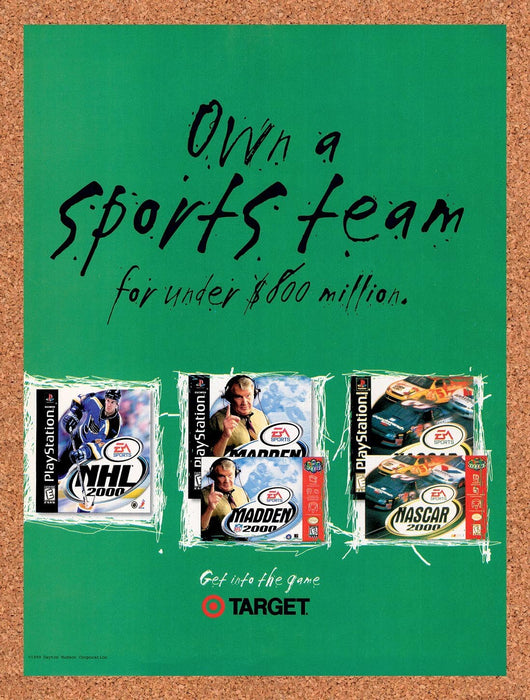 1999 Target EA Games Original Ad v5 - for just $17.99! 