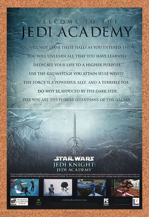2005 Star Wars Jedi Knights Academy Xbox Original Ad - for just $22.49! 