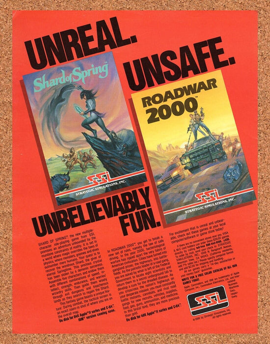 1986 SSI PC Games Original Ad - for just $17.99! 