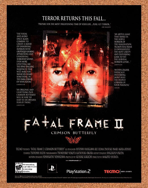 2003 Fatal Frame II PS2 Original Ad - for just $18.99! 
