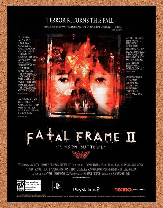 2003 Fatal Frame II PS2 Original Ad - for just $18.99! 