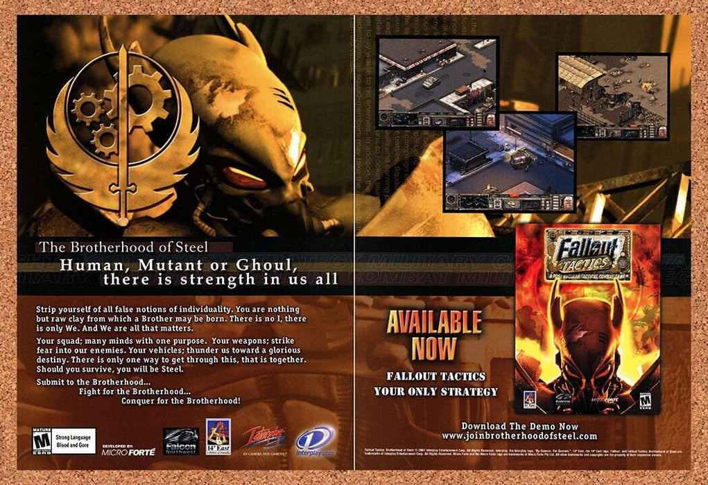 2003 Fallout Tactics PC Original Ad - for just $21.49! 