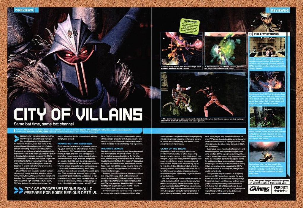 2006 Original City Of Villains PC Ad - for just $21.49! 