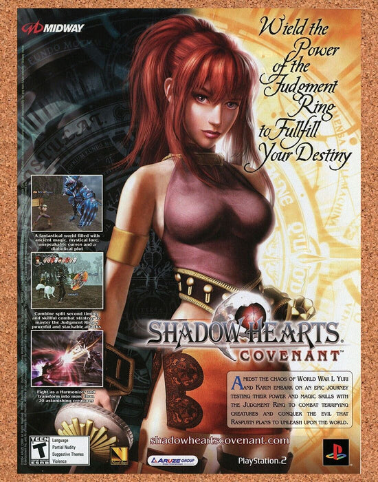 2004 Shadow Hearts Covenant PS2 Original Ad - for just $17.99! 