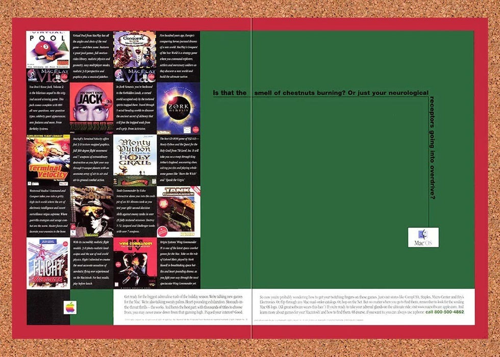 1999 Apple MacOS Games Original Ad v5 - for just $23.99! 