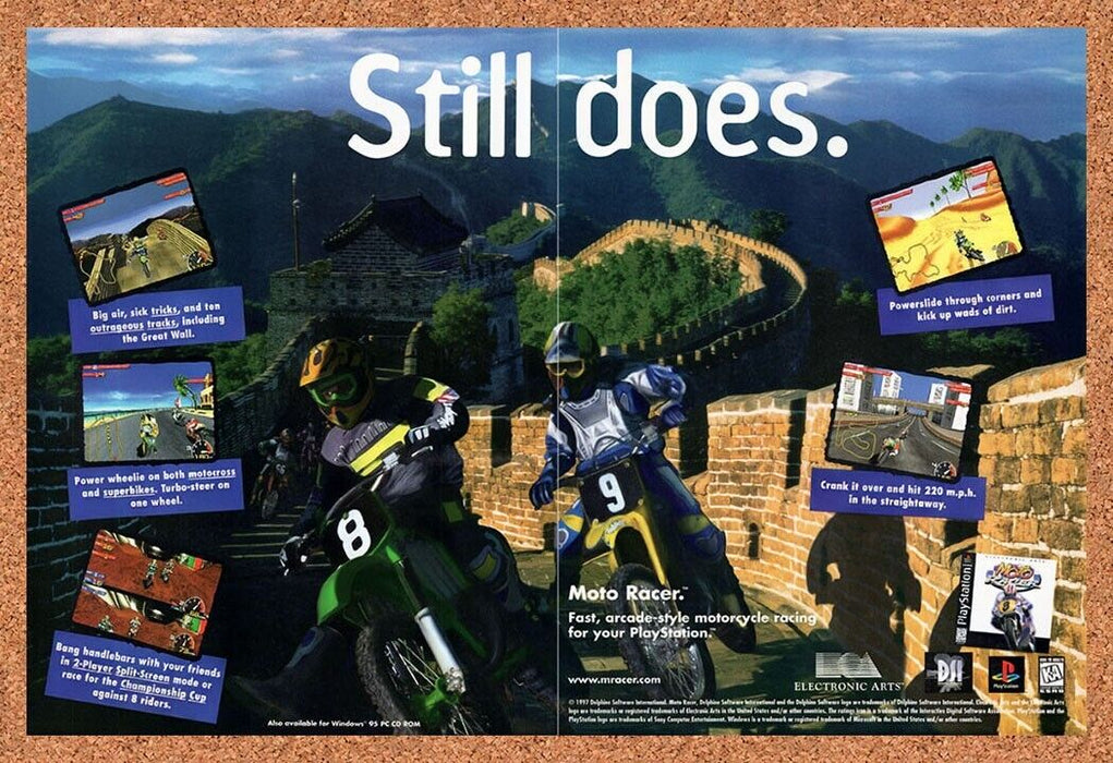 1997 Moto Racer PS1 Original Ad v1 - for just $18.27! 