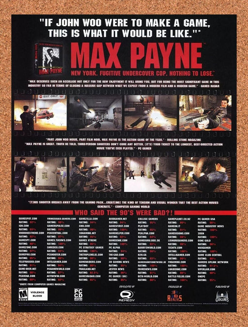 2004 Max Payne PC Original Ad v4 - for just $17.99! 