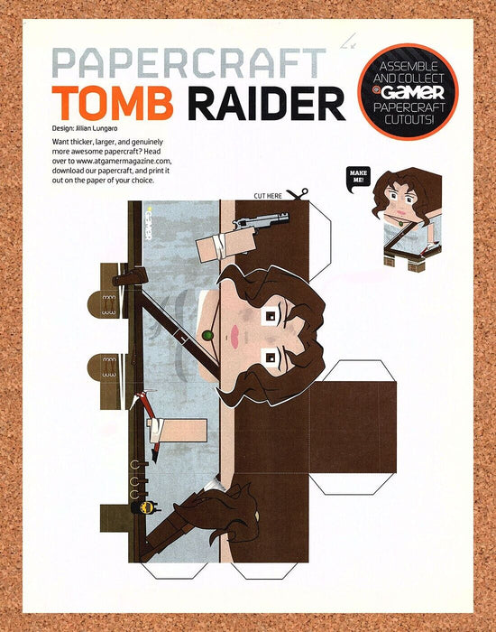 2013 Tomb Raider PaperCraft Original Collectible Insert Ad - for just $17.99! 