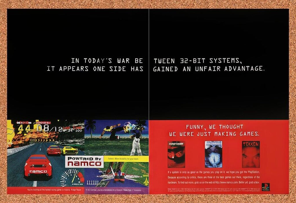 1995 Namco PS1 Games Original Ad v2 - for just $21.49! 