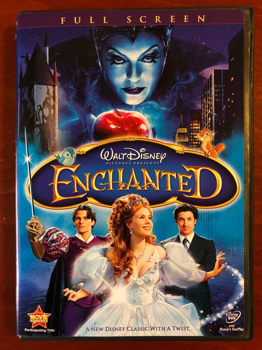 Enchanted (DVD, 2007, Full Frame, Disney) - L04 - for just $1.99! 