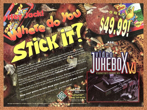 1994 Sega Genesis Video Jukebox VJ Original Ad v2 - for just $17.99! 