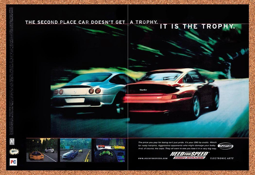 1999 Need For Speed High Stakes PC Original Ad v2 - for just $23.99! 