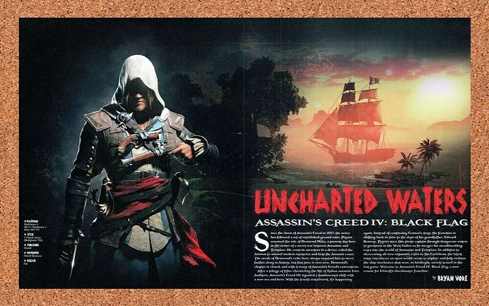 2013 Assassin's Creed IV Black Flag Xbox Original Review Ad - for just $21.49! 