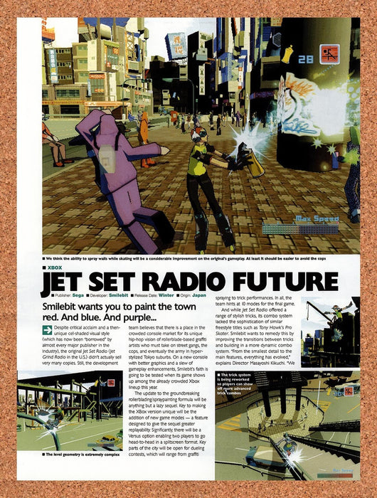 2001 Jet Set Radio Future Xbox Original Ad vr1 - for just $16.57! 