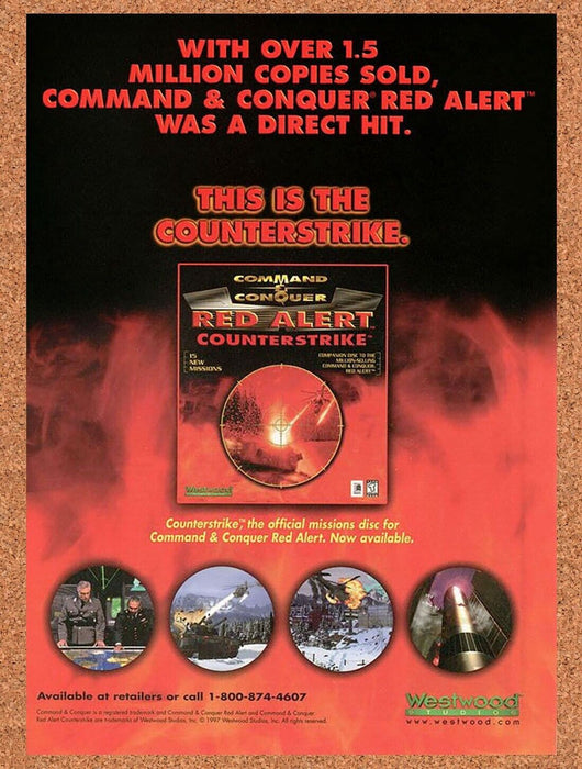 1997 Red Alert Counterstrike Original Ad v2 - for just $17.99! 
