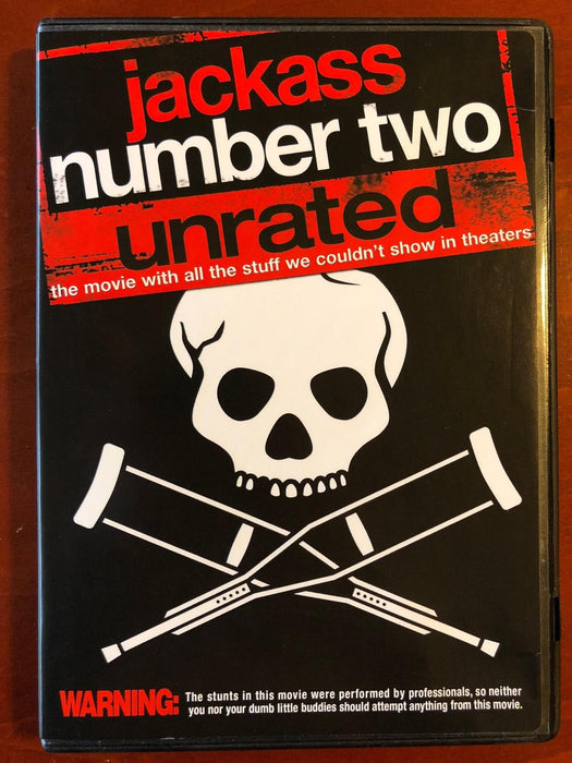 Jackass - Number Two (DVD, 2006, Unrated) - J1022 - for just $1.99! 