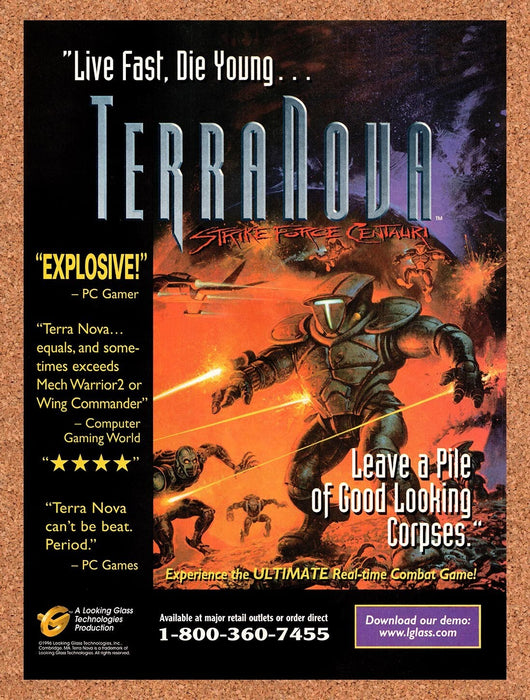 1996 Terra Nova Strike Force Centauri PC Original Ad v1 - for just $17.99! 