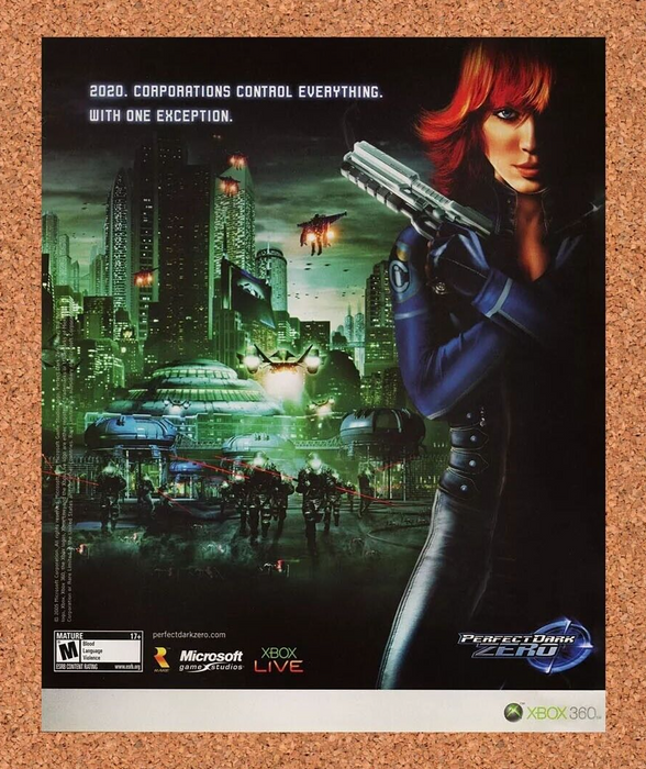 2006 Perfect Dark Zero Xbox 360 Original Ad v1 - for just $17.99! 