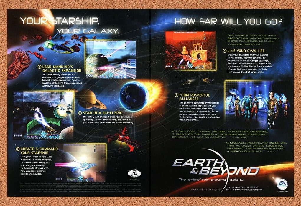 2003 Earth And Beyond PC Original Ad - for just $21.49! 