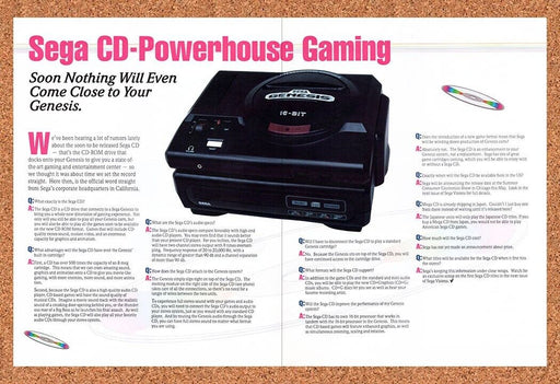 1992 Sega CD Console Original Ad v2 - for just $21.49! 