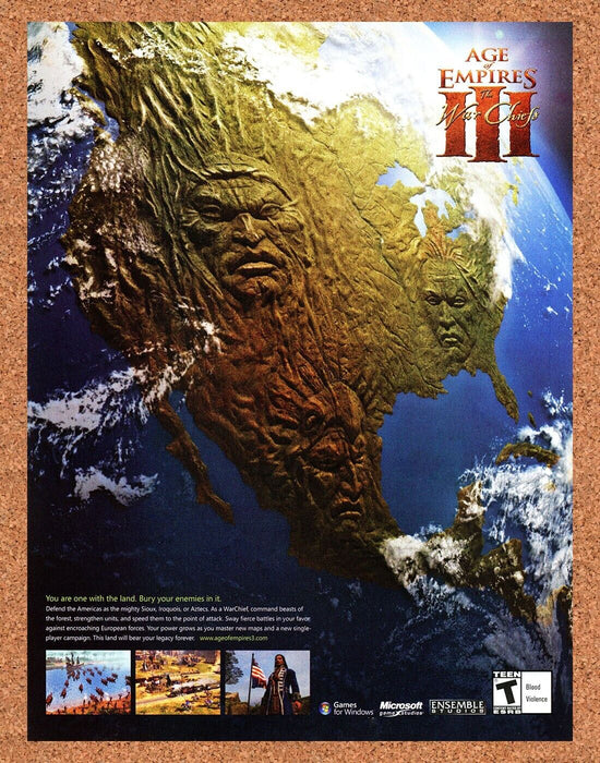 2006 Age Of Empires III Warchiefs PC Original Ad v2 - for just $17.99! 