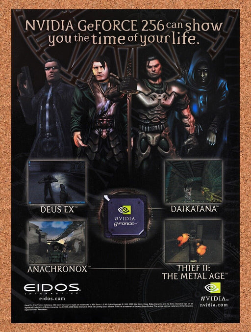 2001 Eidos nVidia GeForce 256 Original Ad v9 - for just $15.29! 