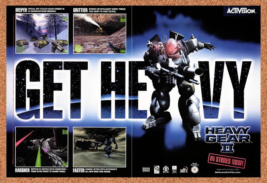 1999 Heavy Gear II PC Original Advertisement v3