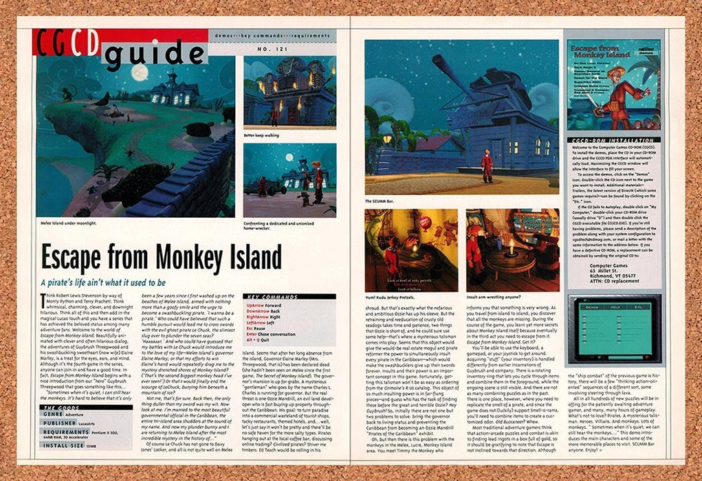 2000 Escape From Monkey Island PC Guide Original Advertisement vr4 - for just $23.99! 