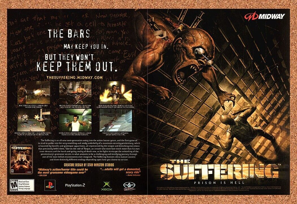 2004 Original The Suffering Xbox Ad - for just $21.49! 