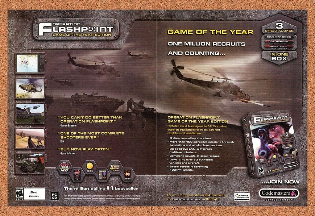 2005 Operation Flashpoint GOTY Edition PC Original Ad - for just $21.49! 