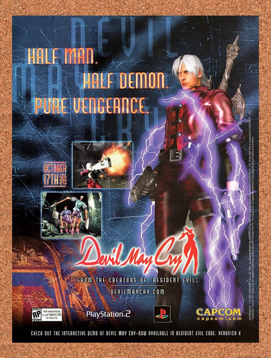 2001 Devil May Cry PS2 Original Ad v4 - for just $18.29! 