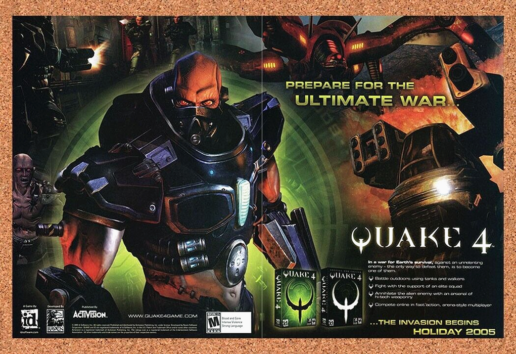 2005 Quake 4 PC Original Ad v2 - for just $21.49! 
