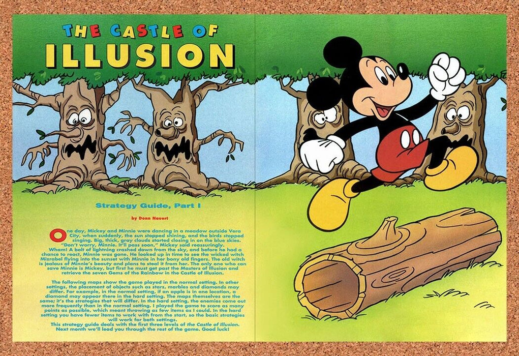 1991 Castle Of Illusion Mickey Mouse Master System Original Ad v1 - for just $21.49! 