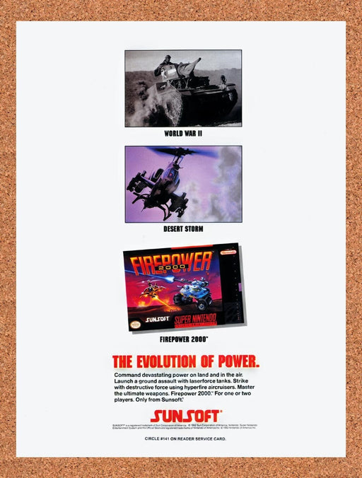 1992 Firepower 2001 SNES Original Ad v2 - for just $17.99! 